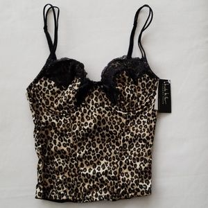 NWT Bustier Leopard Print size 34B